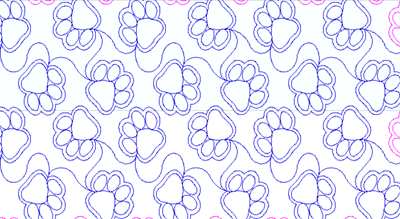 AN009 paw prints