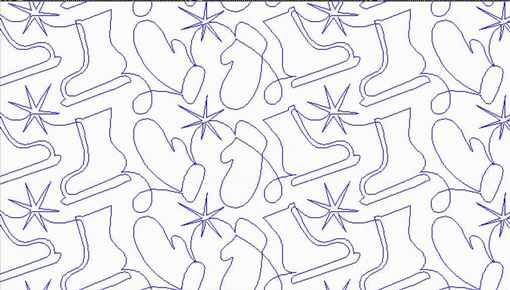 SE017 mittens & ice skates