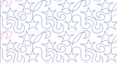 ST007 stars & ribbons